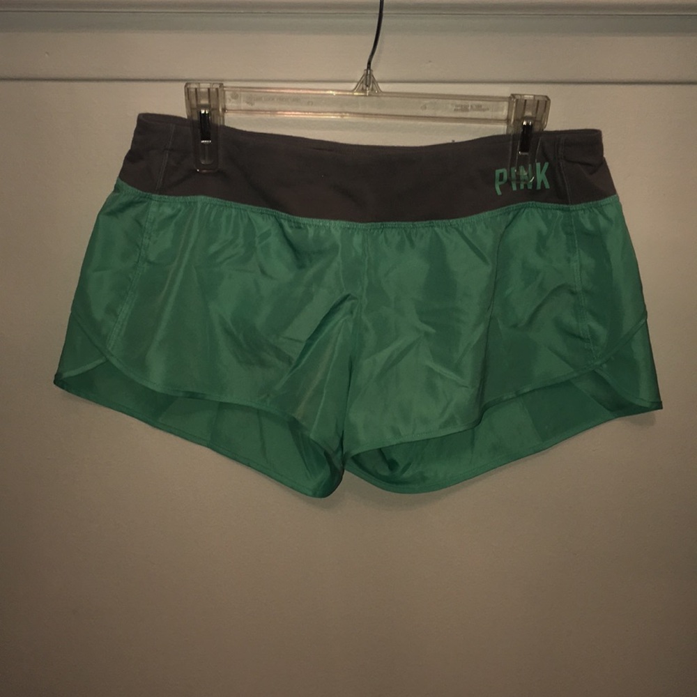 PINK turquoise jogging shorts